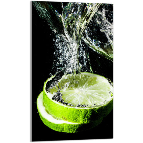 TAGLIERE IN VETRO 30x52 Lime