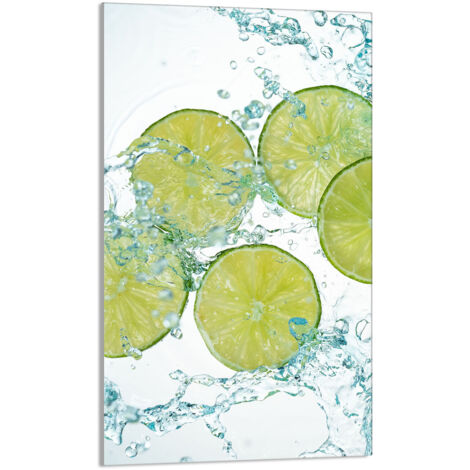 TAGLIERE IN VETRO 30x52 Lime