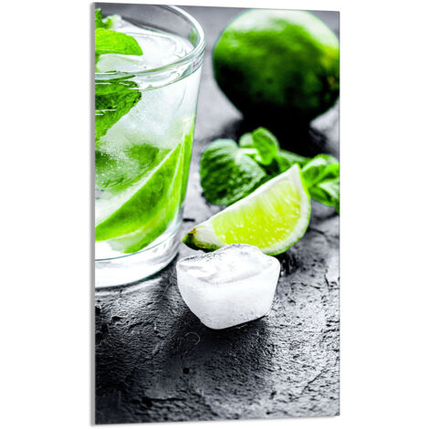 TAGLIERE IN VETRO 30x52 Lime