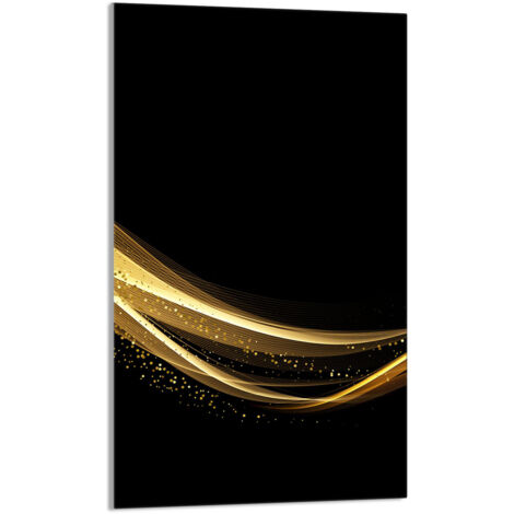 TAGLIERE IN VETRO 30x52 Nero