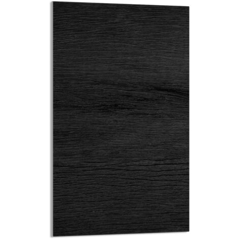 TAGLIERE IN VETRO 30x52 Nero