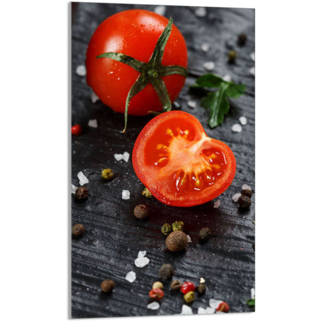 TAGLIERE IN VETRO 30x52 Pomodoro