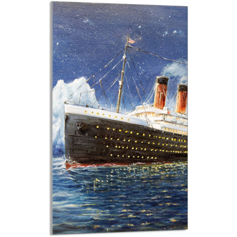 TAGLIERE IN VETRO 30x52 Titanic