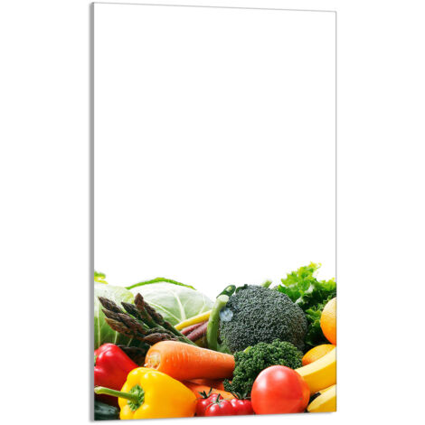 TAGLIERE IN VETRO 30x52 Verdure