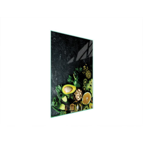 TAGLIERE IN VETRO 35x52 AVOCADO