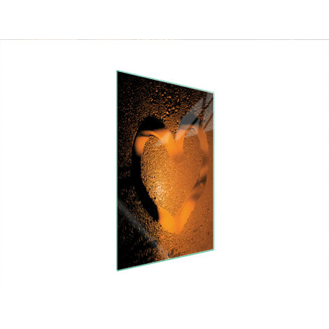 TAGLIERE IN VETRO 35x52 CUORE