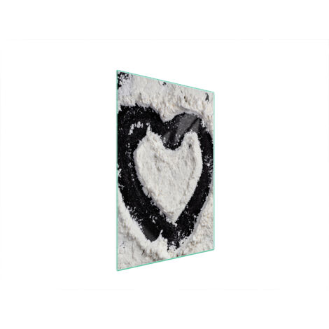 TAGLIERE IN VETRO 35x52 CUORE