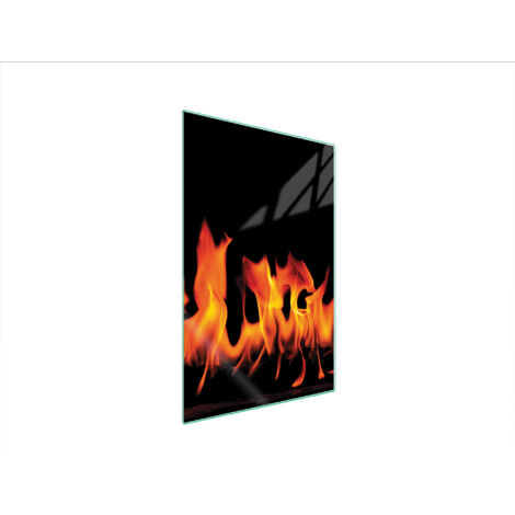 TAGLIERE IN VETRO 35x52 FUOCO