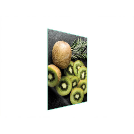TAGLIERE IN VETRO 35x52 KIWI