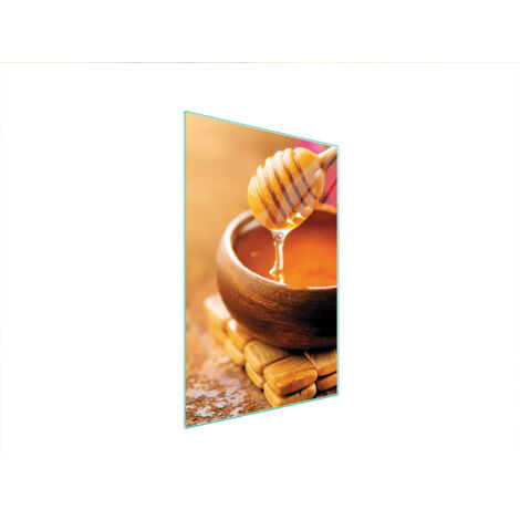 TAGLIERE IN VETRO 35x52 MIELE