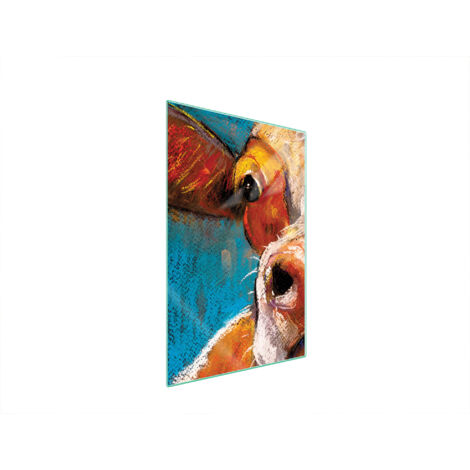 TAGLIERE IN VETRO 35x52 MUCCA