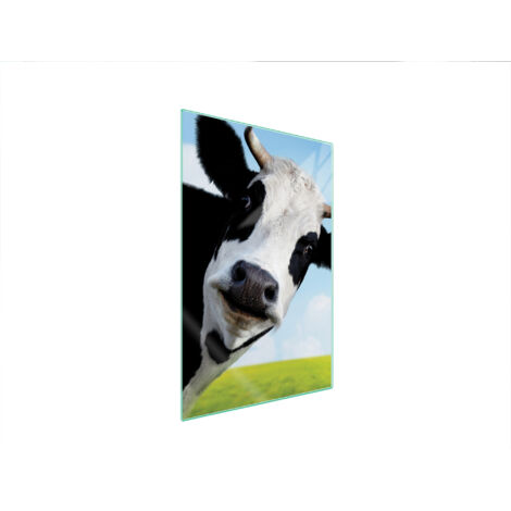TAGLIERE IN VETRO 35x52 MUCCA