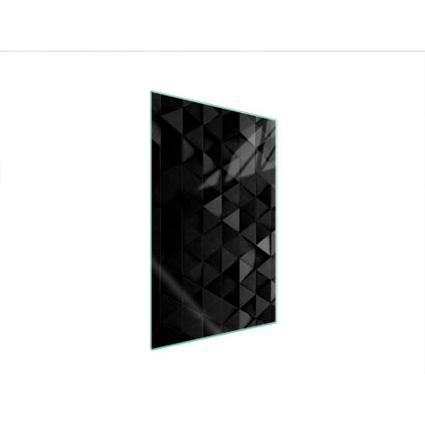 TAGLIERE IN VETRO 35x52 NERO