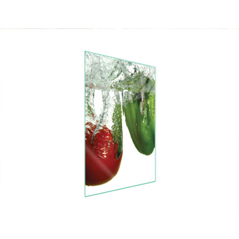TAGLIERE IN VETRO 35x52 PEPPER