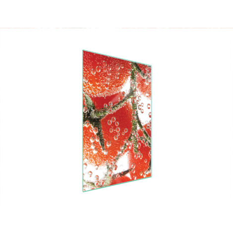 TAGLIERE IN VETRO 35x52 POMODORO