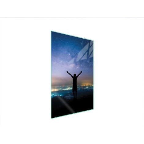 TAGLIERE IN VETRO 35x52 STELLE