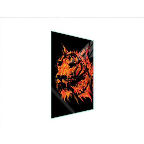 TAGLIERE IN VETRO 35x52 TIGER