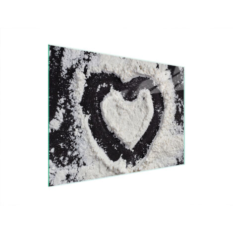 TAGLIERE IN VETRO 40x30 CUORE