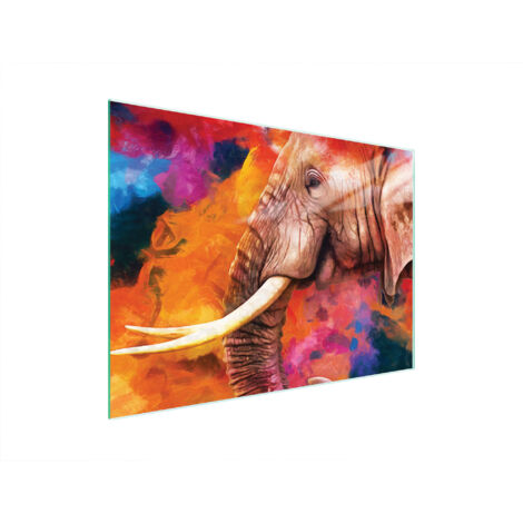 TAGLIERE IN VETRO 40x30 ELEFANTE