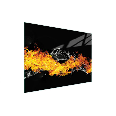 TAGLIERE IN VETRO 40x30 FIRE