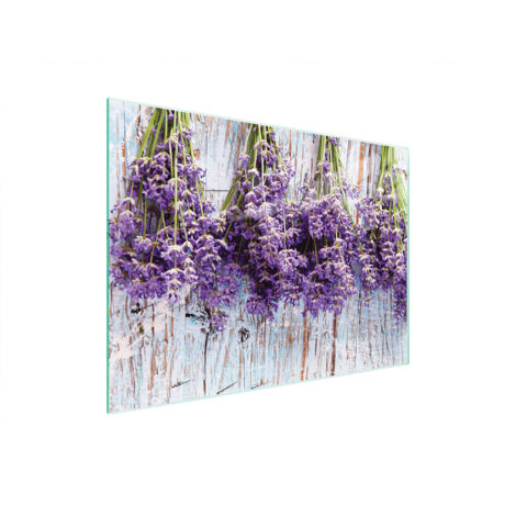 TAGLIERE IN VETRO 40x30 LAVANDA