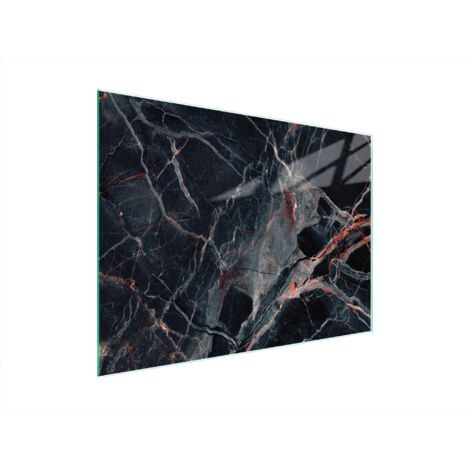 TAGLIERE IN VETRO 40x30 MARMO