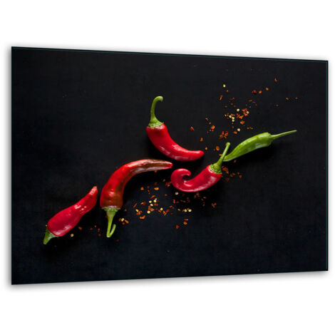 Tagliere in vetro 40x30 peperoncino
