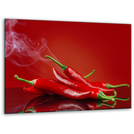 Tagliere in vetro 40x30 peperoncino