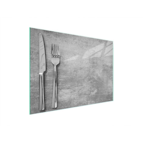 TAGLIERE IN VETRO 40x30 POSATE
