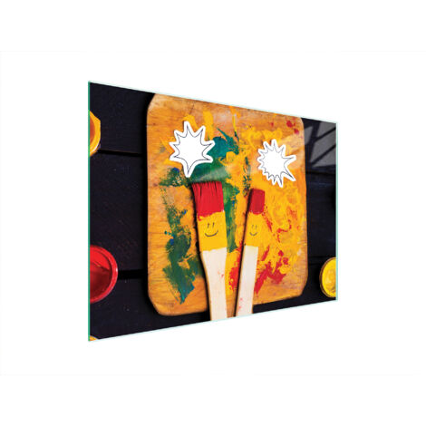 TAGLIERE IN VETRO 40x30 SMILE