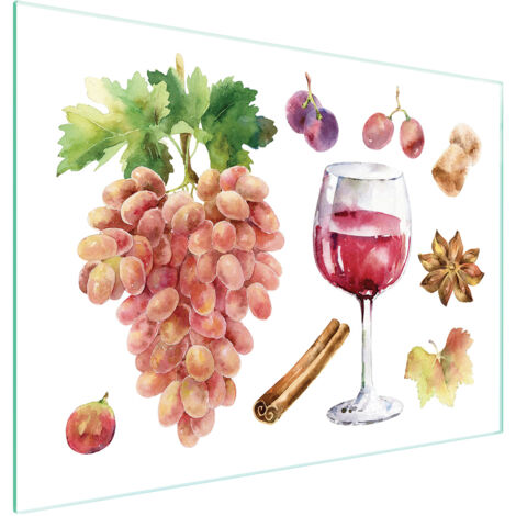 TAGLIERE IN VETRO 40x30 VINO