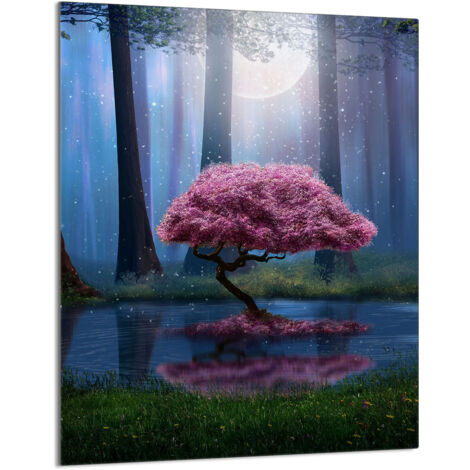 TAGLIERE IN VETRO 40x52 Albero