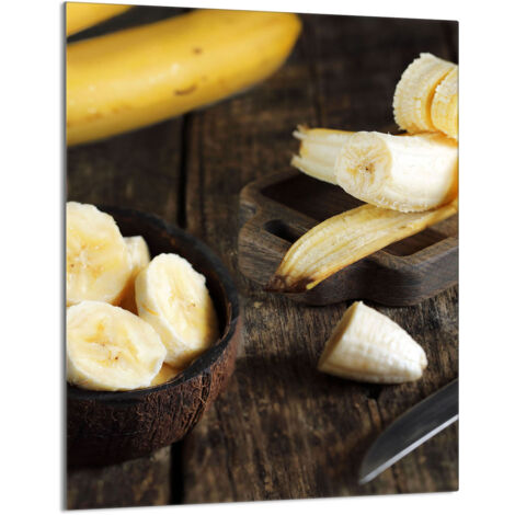 TAGLIERE IN VETRO 40x52 Banana