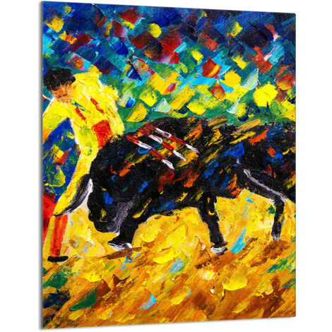 TAGLIERE IN VETRO 40x52 Bull