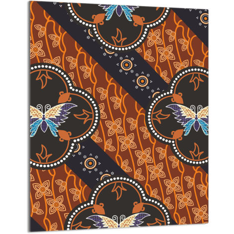 TAGLIERE IN VETRO 40x52 Butterfly