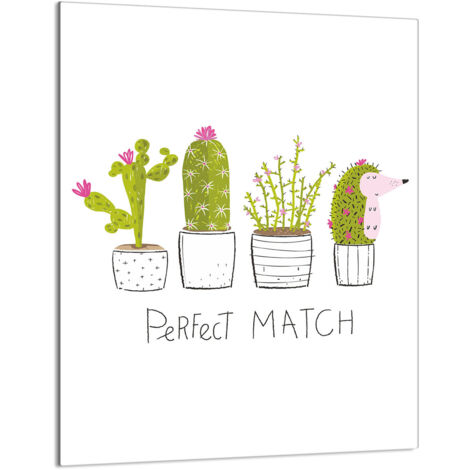 TAGLIERE IN VETRO 40x52 Cactus