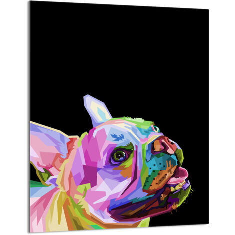 TAGLIERE IN VETRO 40x52 Cane
