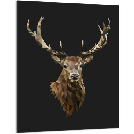TAGLIERE IN VETRO 40x52 Cervo