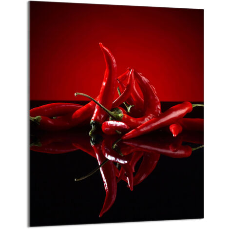 TAGLIERE IN VETRO 40x52 Chili