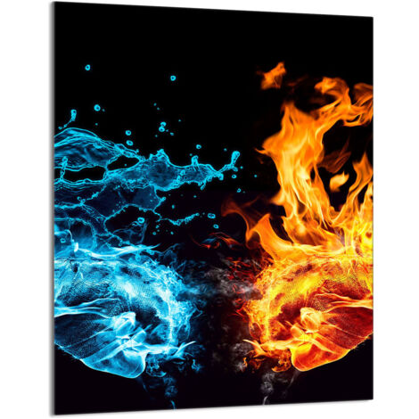 TAGLIERE IN VETRO 40x52 Fire