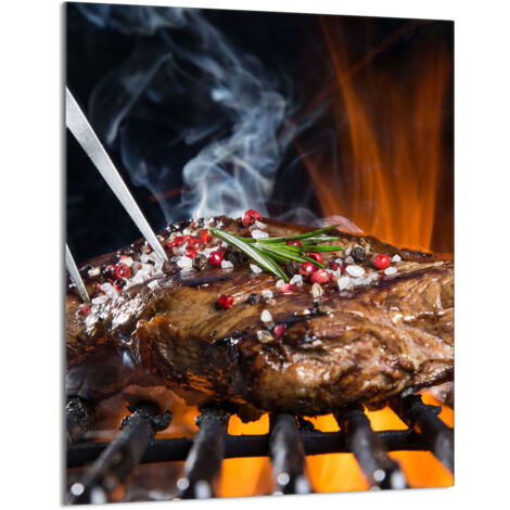TAGLIERE IN VETRO 40x52 Grill