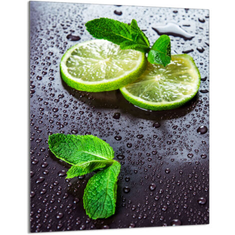 TAGLIERE IN VETRO 40x52 Lime