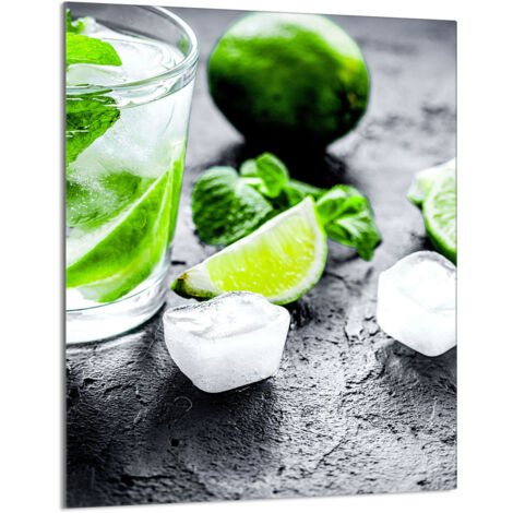 TAGLIERE IN VETRO 40x52 Lime
