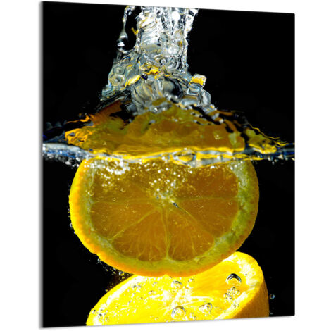 TAGLIERE IN VETRO 40x52 Limone