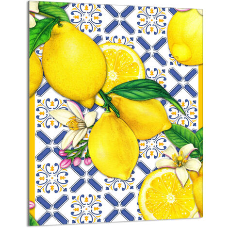 TAGLIERE IN VETRO 40x52 Limoni