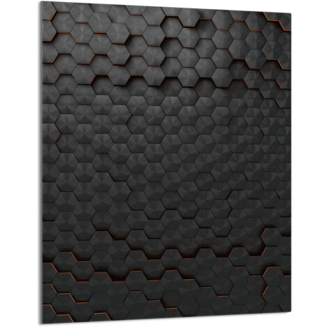 TAGLIERE IN VETRO 40x52 Nero