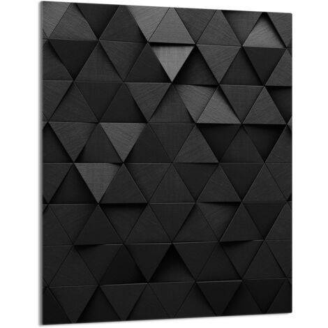 TAGLIERE IN VETRO 40x52 Nero
