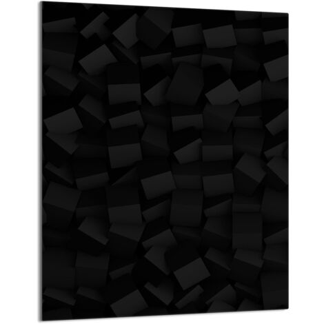 TAGLIERE IN VETRO 40x52 Nero