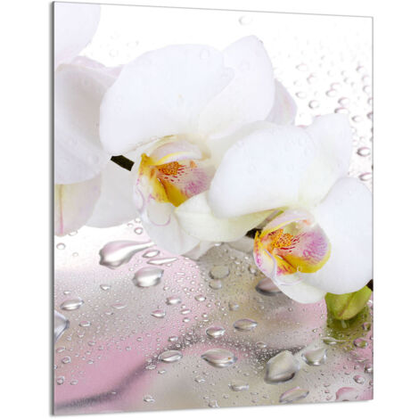 TAGLIERE IN VETRO 40x52 Orchidea