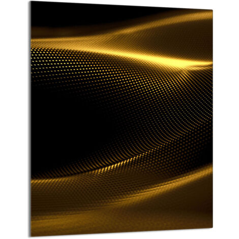 TAGLIERE IN VETRO 40x52 Oro